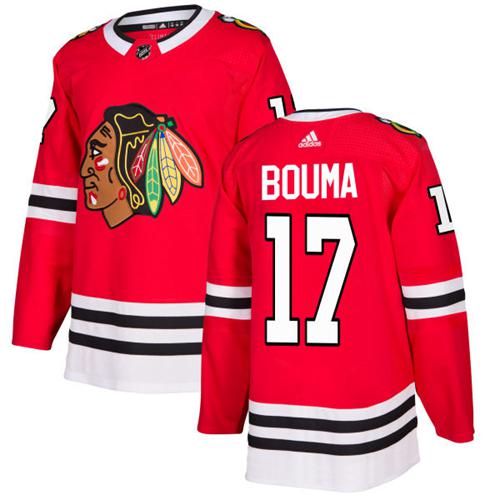 Adidas Men Chicago Blackhawks #17 Lance Bouma Red Home Authentic Stitched NHL Jersey